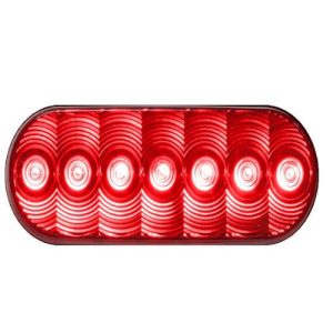 Peterson 820R-7 LED Light, Oval Red, Center Stop
