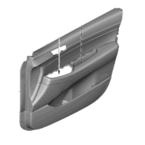 Hyundai 82308 S8530-NXY Panel Assembly Front Door Trim, RH (Genuine) OEM