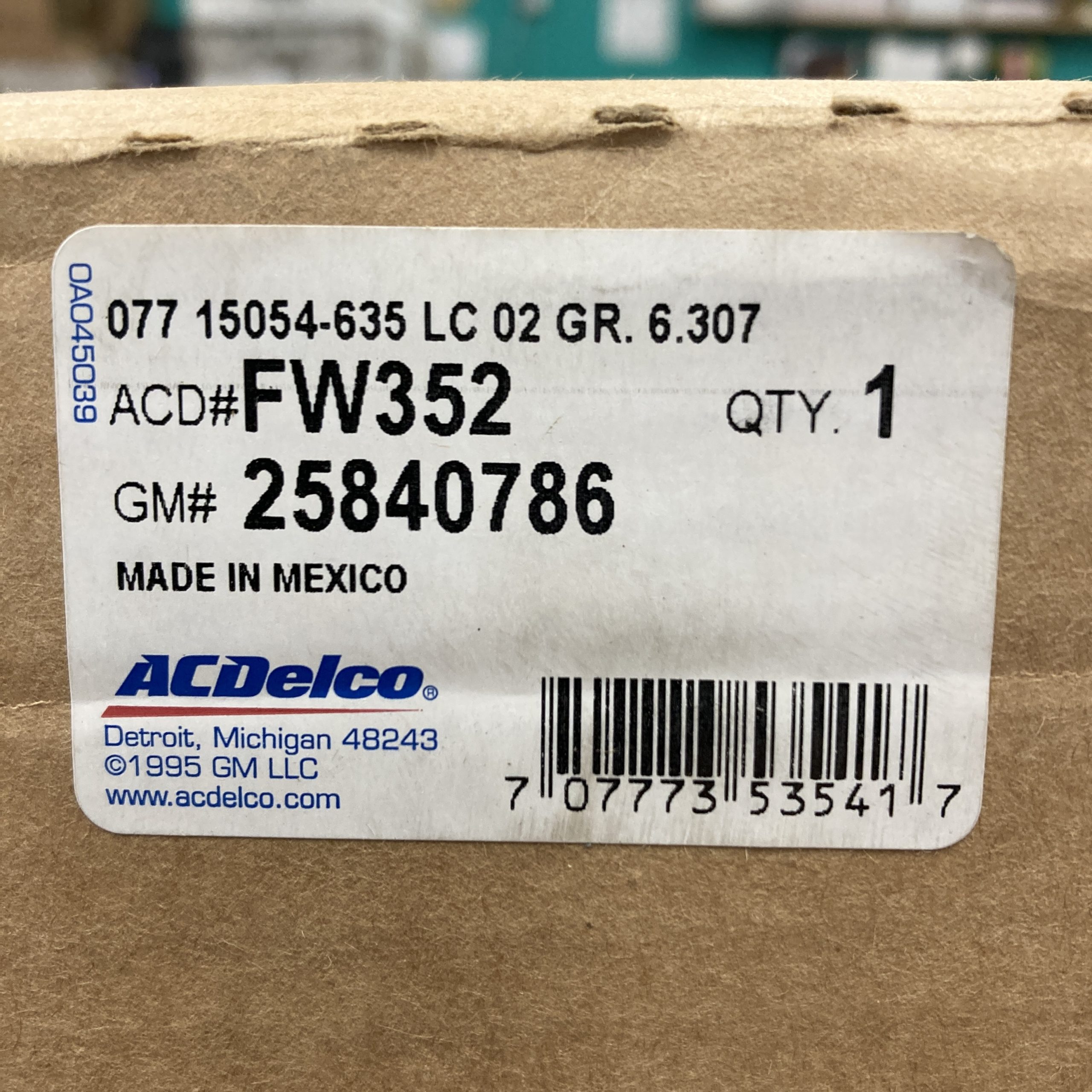 GM 25840786 Hub Assembly ACDelco FW352 (Genuine)