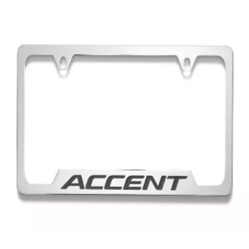 Hyundai J0F39AM000 License Plate Frame, Accent, Chrome (Genuine)