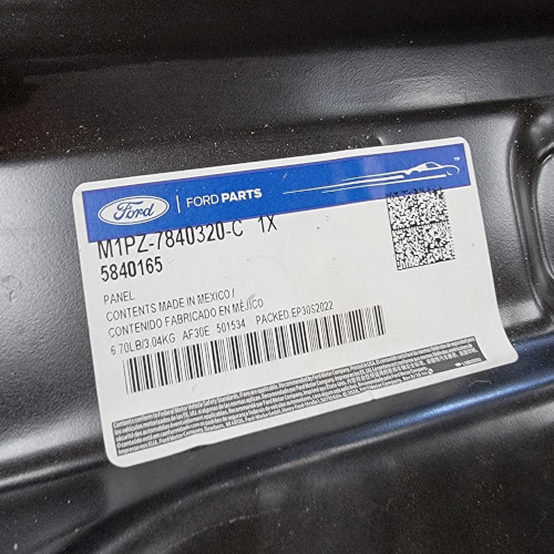 Ford M1PZ7840320C Panel, Back Lower (2021-2023 Bronco Sport) - Image 3