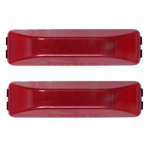 Optronics MC65RBP Clearance Light, Red Rectangle (2 Pack) (GROTE 46742)