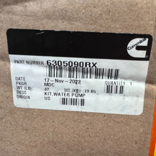 Cummins 6305090RX Water Pump Kit (Genuine) - Image 2