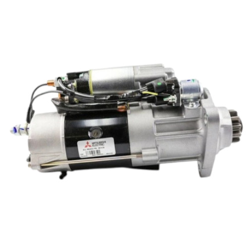 Mitsubishi IN1478 Starter Motor, 12V, For Cummins, Cat, International (Genuine)