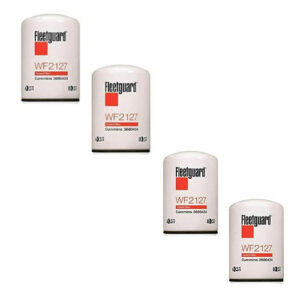 Fleetguard WF2127 Water Filter, 4 Pack (Genuine)