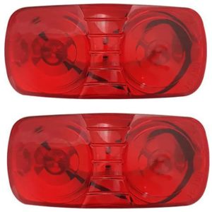 Imperial 81738 Clearance Marker Light, Red, Rectangle (2 Pack)(1211, 46792)