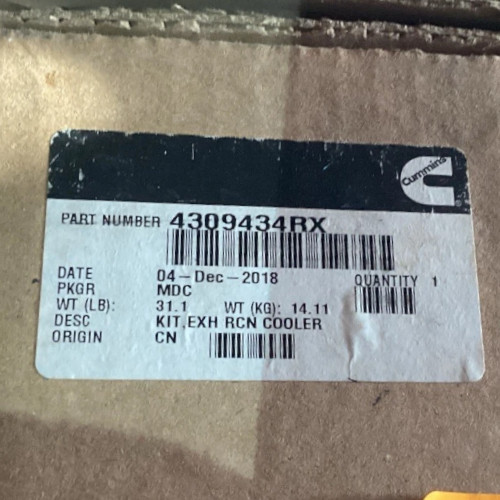 Cummins 4309434RX EGR Cooler for ISX (Genuine) - Image 3