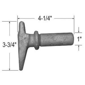 Power Brace P4153 Cam End, LH Top, Galvanized (Genuine)