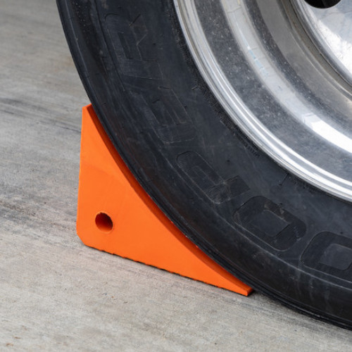 Buyers Product WC8118 Wheel Chock, Orange Polyurethane (Genuine) - Image 2